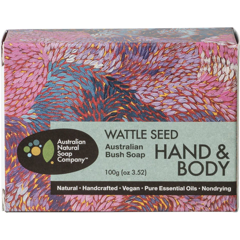 AUSTRALIAN NATURAL SOAP CO Hand & Body Australian Bush Soap Wattle Seed 100g