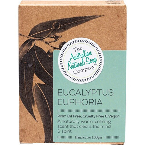 THE AUSTRALIAN NATURAL SOAP CO Soap Bar Eucalyptus Euphoria 100g
