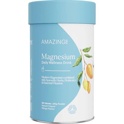 AMAZING OILS Magnesium Wellness Drink Daily Tropical Mango