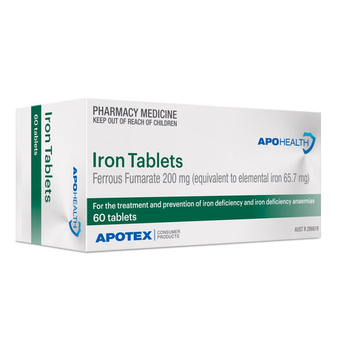 ApoHealth Iron Tablets 60 Tablets