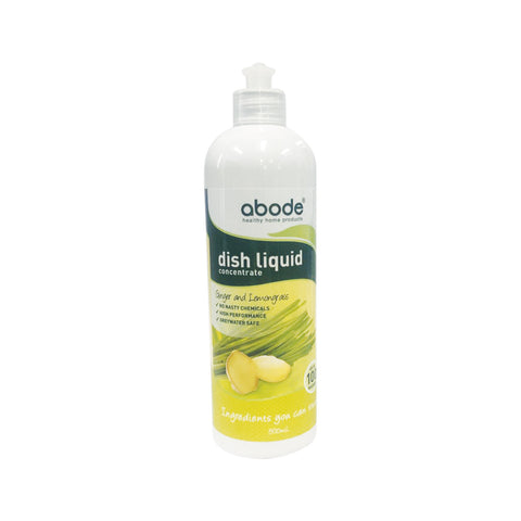 Abode Dish Liquid Concentrate Ginger & Lemongrass 500ml