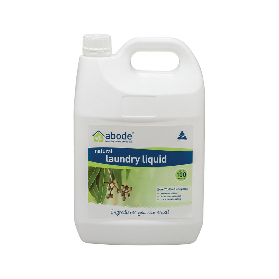 Abode Laundry Liquid (Front & Top Loader) Blue Mallee Eucalyptus 4 Litres