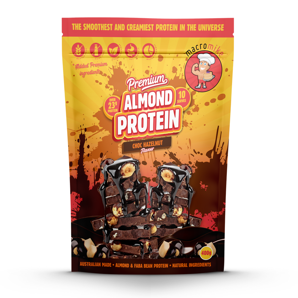 MACRO MIKE Premium Almond Protein Choc Hazelnut 400g