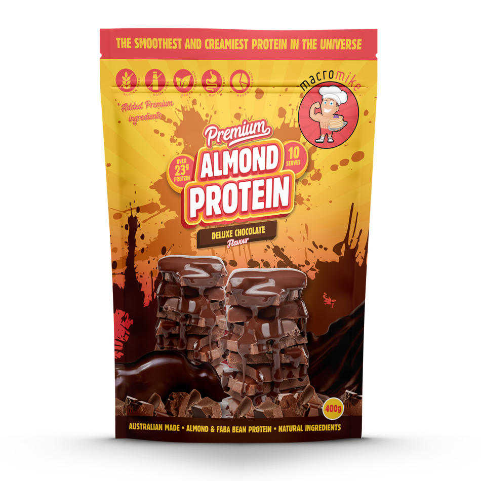 MACRO MIKE Premium Almond Protein Deluxe Chocolate 400g