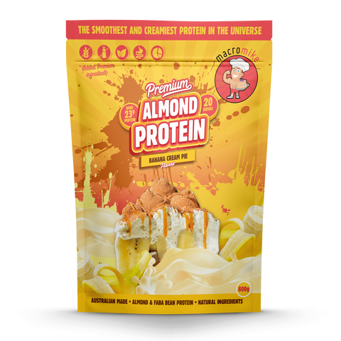 MACRO MIKE Premium Almond Protein Banana Cream Pie 800g