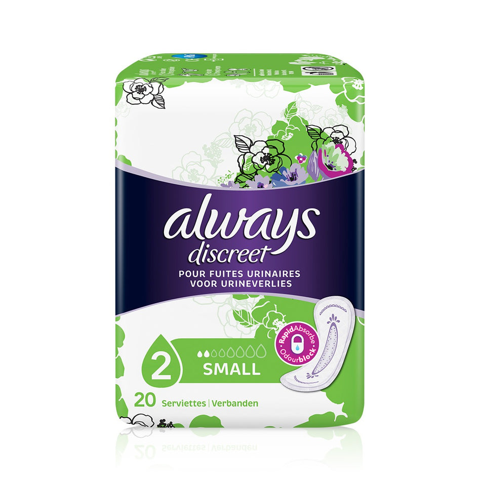 Always Discreet Small 20 Pads