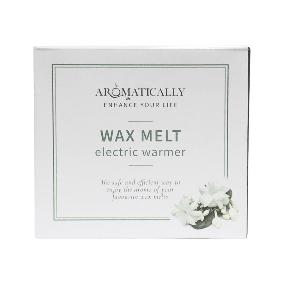 Aromamatic Wax Melt Electric Warmer White Textured (Suitable for Wax Melts & Essential Oils)