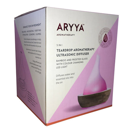 SaltCo Aryya Ultrasonic Diffuser Bamboo Teardrop