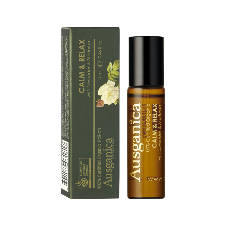 Ausganica Organic Roll-on Calm & Relax With Lavender & Marjoram 14ml