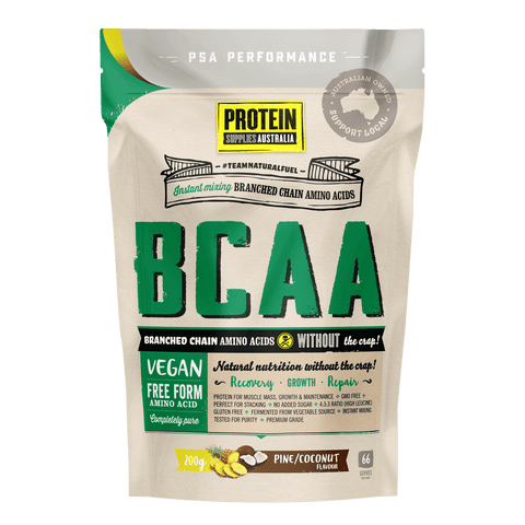 PROTEIN SUPPLIES AUSTRALIA Branched Chain Amino Acids Pine Coconut 16x3g