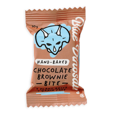Blue Dinosaur Bite Chocolate Brownie 30g (Pack of 18)