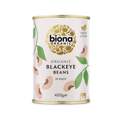 Biona Organic Blackeye Beans 400g (Pack of 6)