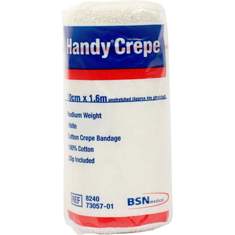 Handy Crepe Medium White - 10cm X 1. 6m