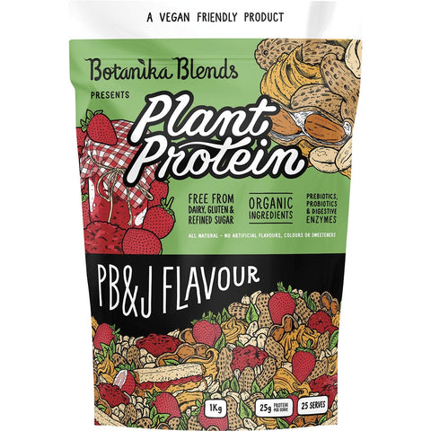 BOTANIKA BLENDS Plant Protein PB&J (Peanut Butter Jam) 1kg