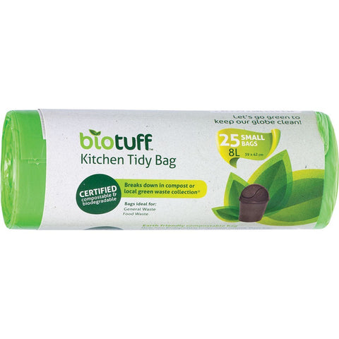 BIOTUFF Kitchen Tidy Bag Small Bags - 8L 25