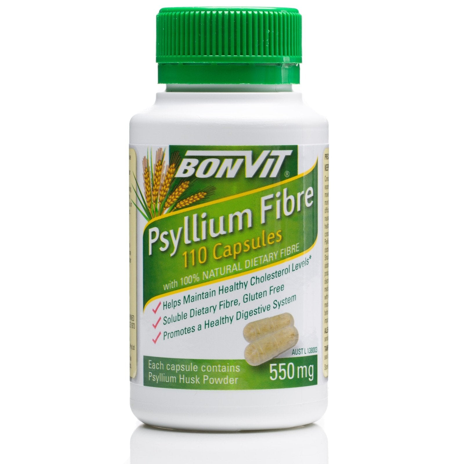 Buy Bonvit Psyllium Fibre Capsules 550mg 110c Online at ...