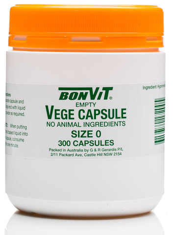Bonvit Vege Capsules 0 size 300c