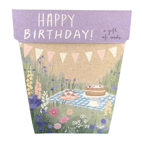 SOW 'N SOW Gift Of Seeds Happy Birthday - Picnic