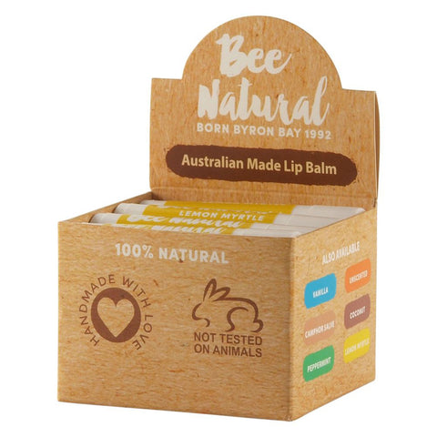 Bee Natural Lip Balm Stick Lemon Myrtle 4.5ml 12PK