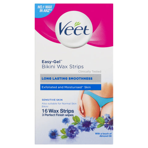 Veet Easy-Gel Bikini Wax Strips for Sensitive Skin 16