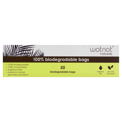 WOTNOT Biodegradable Nappy Bags 100% Compostable 50