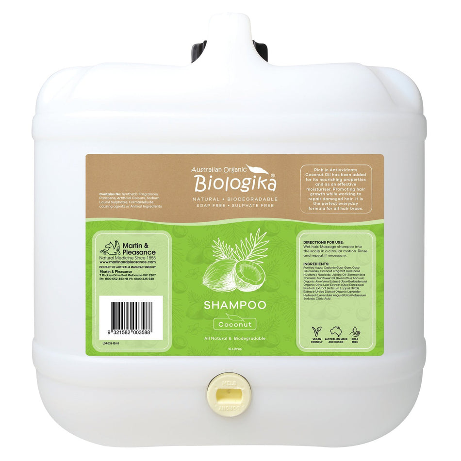 Biologika Shampoo (Bulk) Everyday - Coconut 15 Litres