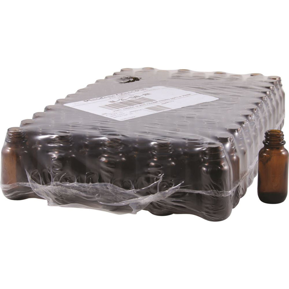 Bottle Amber 25ml 20mm neck diameter (Tray of 144)