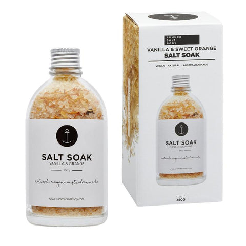 SUMMER SALT BODY Salt Soak Vanilla & Sweet Orange 350g
