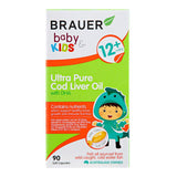 Brauer Baby & Kids Ultra Pure Cod Liver Oil with DHA 90Caps
