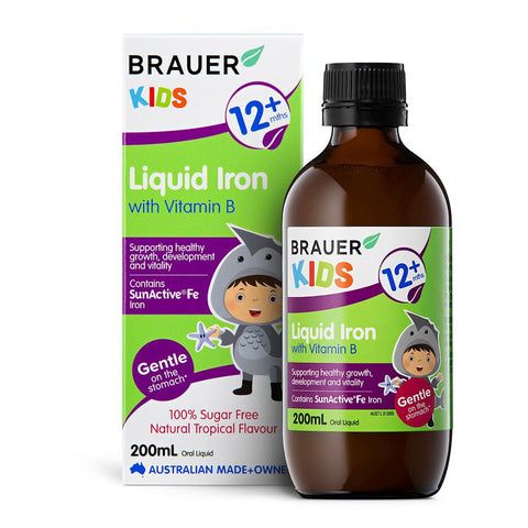 Brauer Kids Liquid Iron With Vitamin B 200ml
