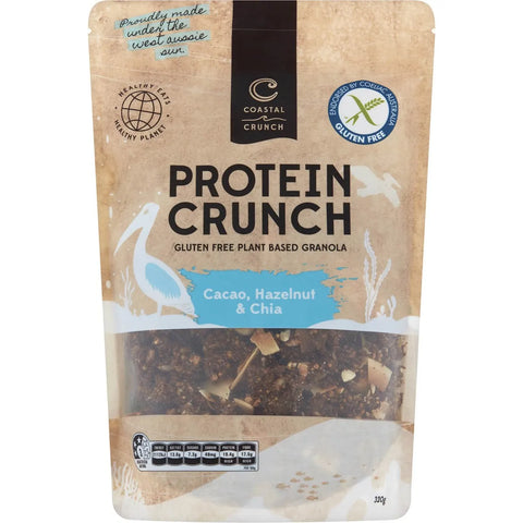 COASTAL CRUNCH Protein Crunch Granola Cacao, Hazelnut & Chia 320g