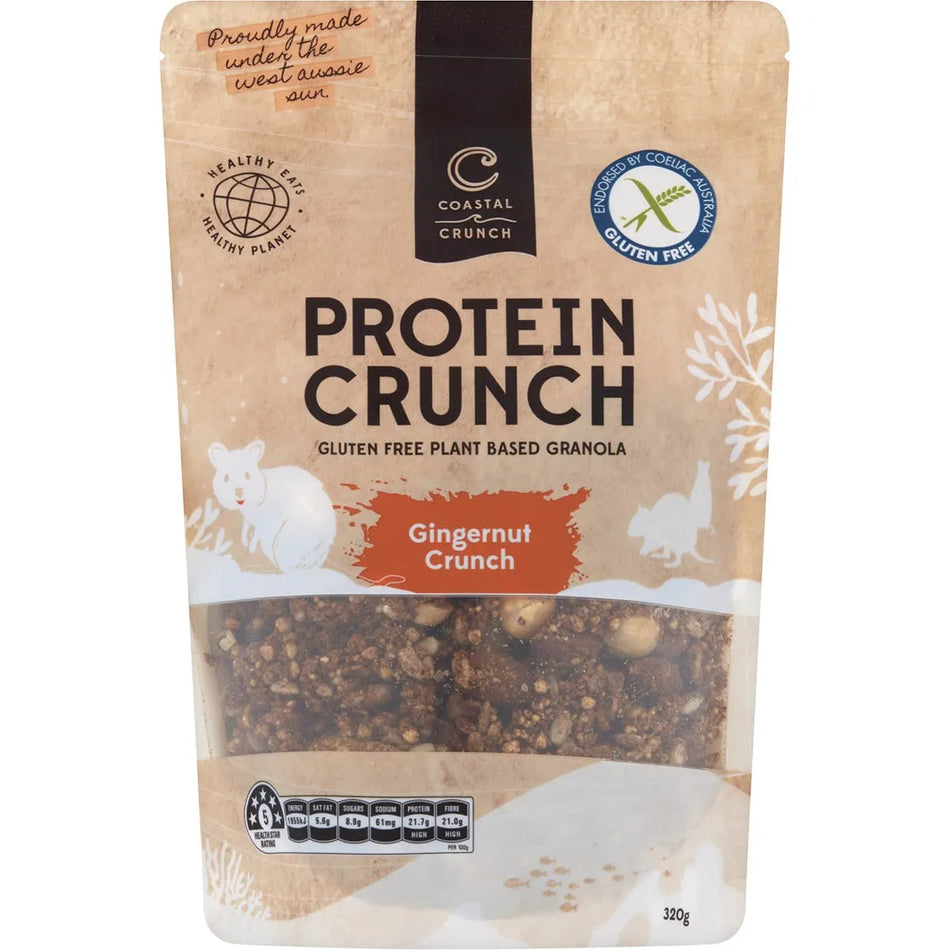 COASTAL CRUNCH Protein Crunch Granola Gingernut Crunch 320g