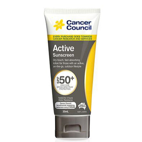 CANCER COUNCIL Active Sunscreen Traveller SPF50+ 35 mL
