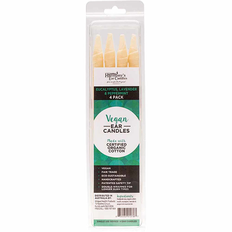 HARMONY'S EAR CANDLES Vegan Ear Candles Eucalyptus, Lav & Peppermint 4