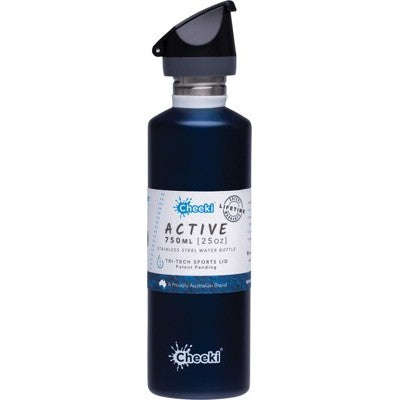 CHEEKI Stainless Steel Bottle Ocean - Sports Lid 750ml