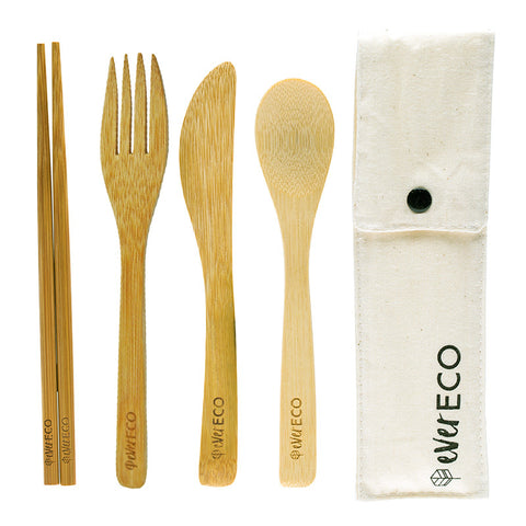 EVER ECO Bamboo Cutlery Set With Chopsticks 1