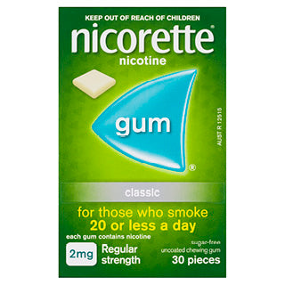 Nicorette Chewing Gum 2mg Classic  30