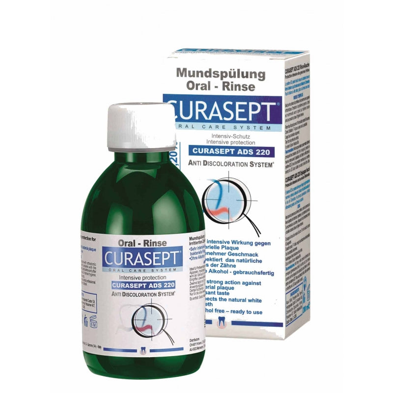 Curasept 0.20% ADS 220 Chlorhexidine With Fluoride Mouthrinse 200ml