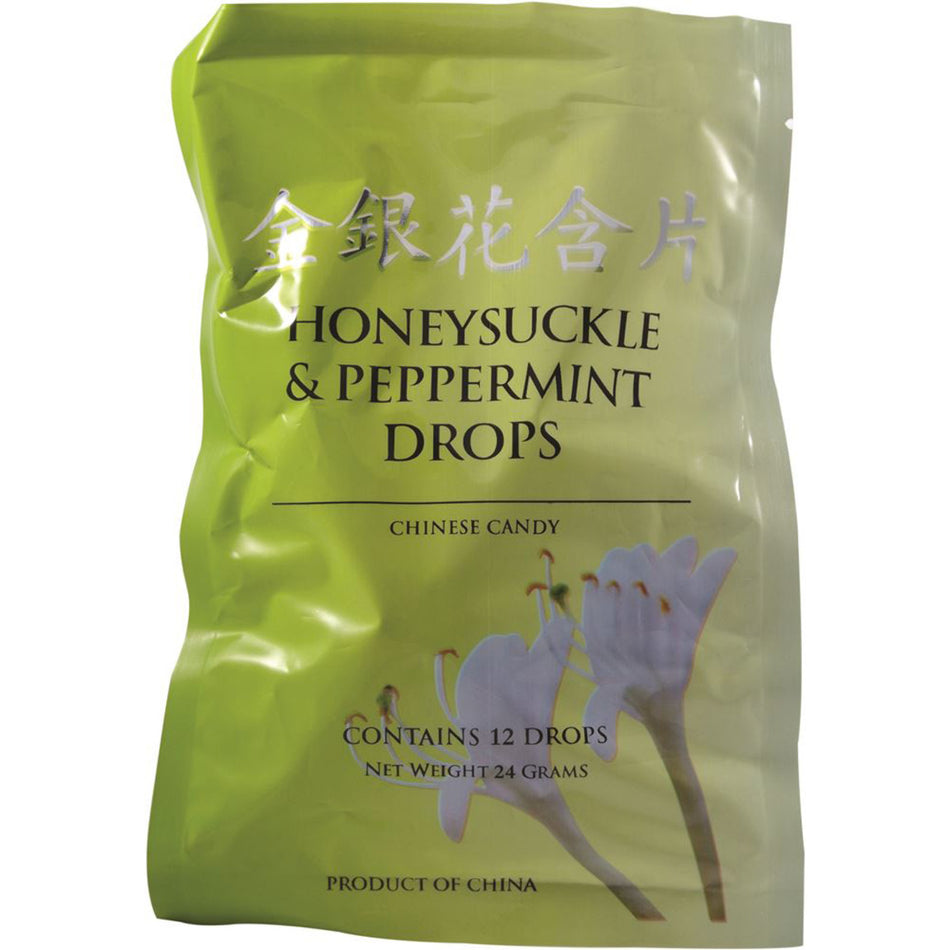 Cathay Herbal Honeysuckle & Peppermint Drops 12