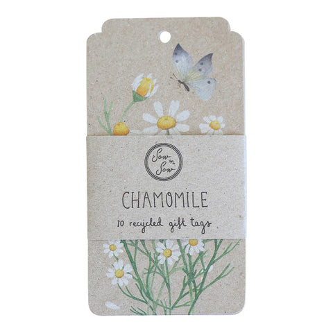 SOW 'N SOW Recycled Gift Tags - 10 Pack Chamomile 10