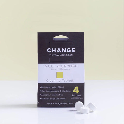 CHANGE Cleaning Tablets Multi-Purpose - Kitchen & Bathroom 4 Tabs