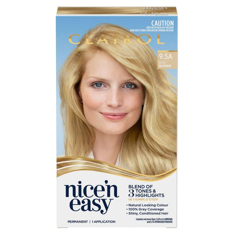 Clairol Nice & Easy 9.5A Natural Baby Blonde Hair Colour