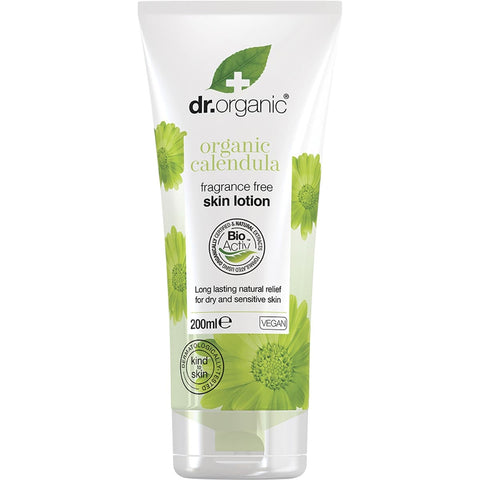 DR ORGANIC Fragrance Free Skin Lotion Organic Calendula 200ml