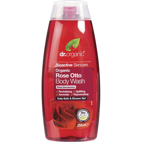 DR ORGANIC Body Wash Organic Rose Otto 250ml