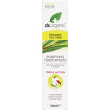 DR ORGANIC Toothpaste (Purifying) Organic Tea Tree 100ml