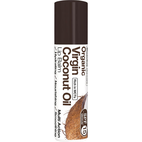 DR ORGANIC Lip Balm - SPF 15 Organic Virgin Coconut Oil 5.7ml