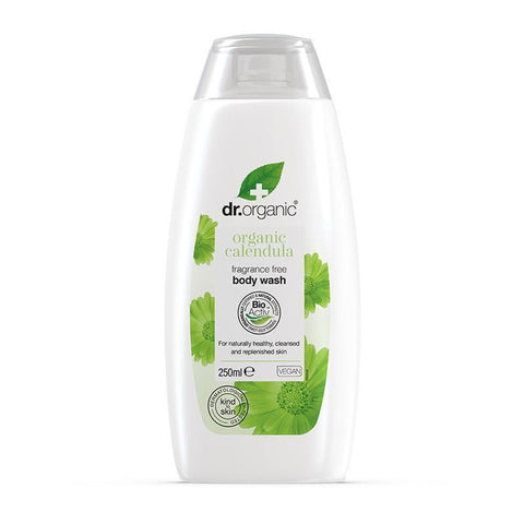 DR ORGANIC Fragrance Free Body Wash Organic Calendula 250ml