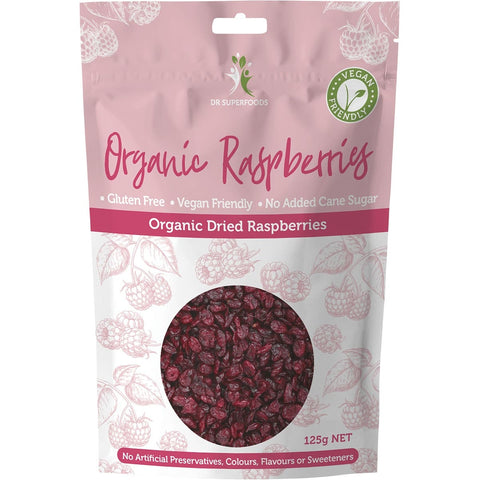 DR SUPERFOODS Dried Raspberries Organic 125g