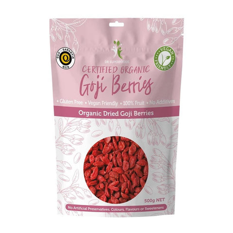 DR SUPERFOODS Dried Goji Berries Certified Organic 500g