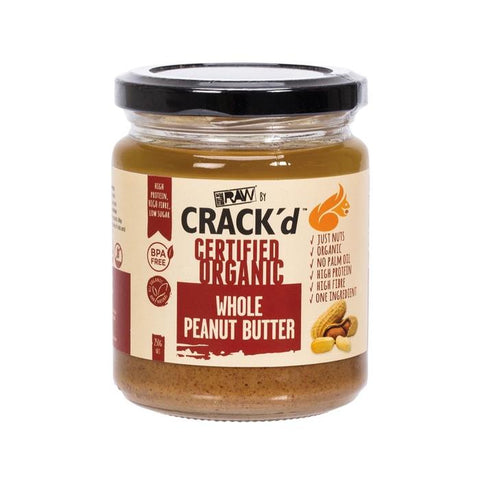 EVERY BIT ORGANIC RAW Crack'd Whole Peanut Butter 250g